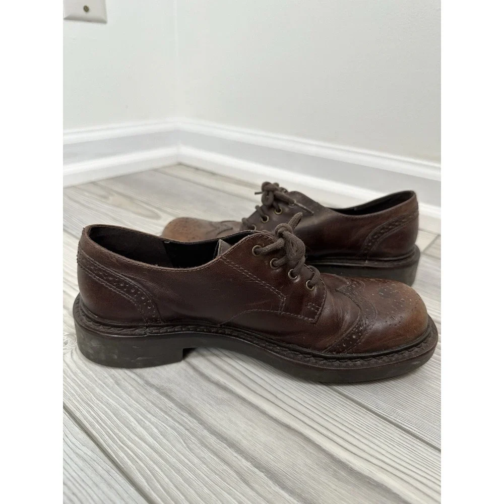 American Eagle Outfitters Vintage Men's Oxford Wingtips Size 7 Leather‎ Preppy